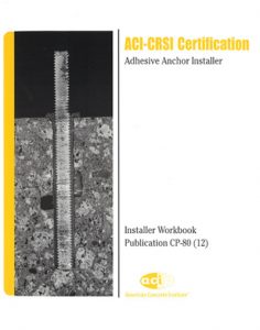 دوره نصب و کاشت آرماتور با چسب