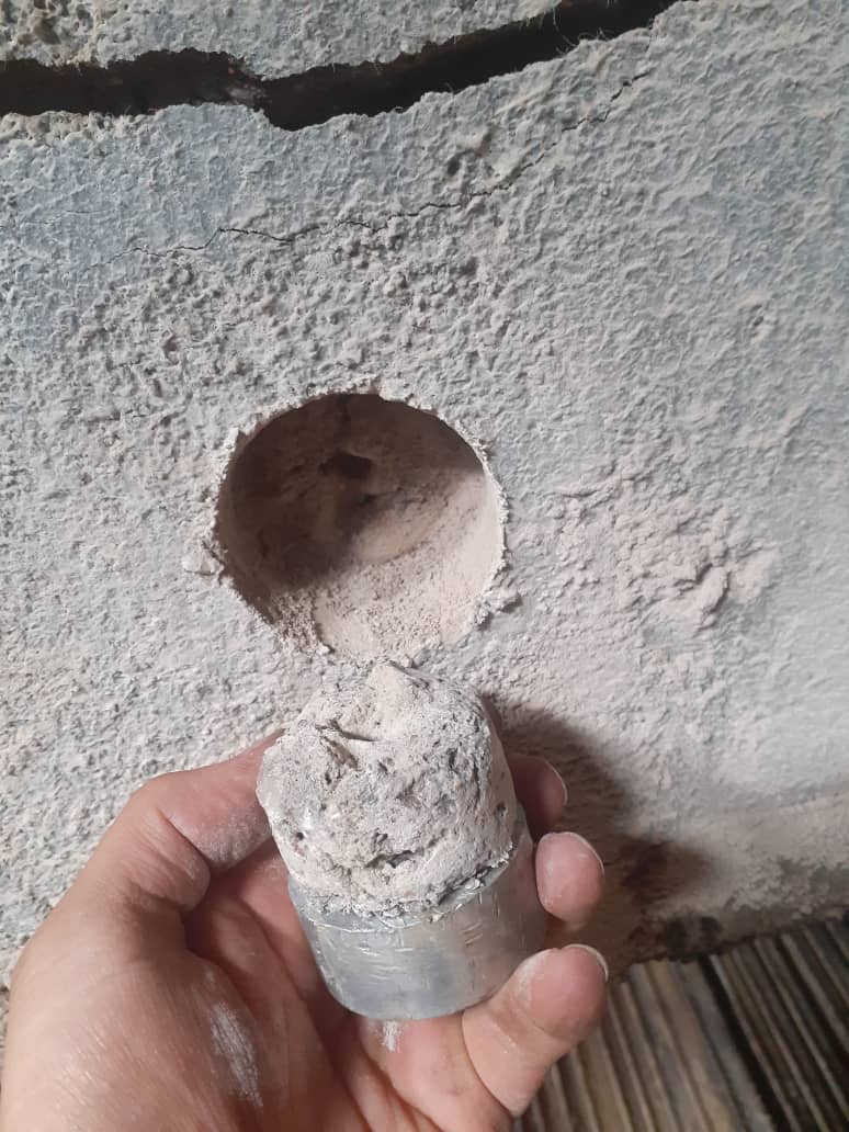 آزمایش پول آف بتن برای تعیین مقاومت چسبندگی ملات های تعمیراتی و چسب frp