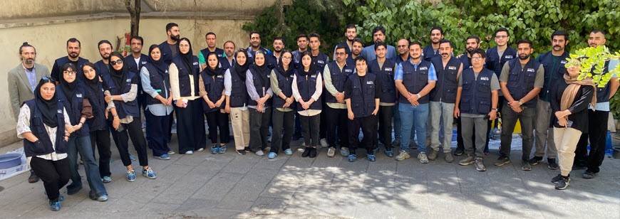 تصویر 1: شرکت کنندگان دوره آموزشی تکنیک های کارگاه بتن – پایه 1